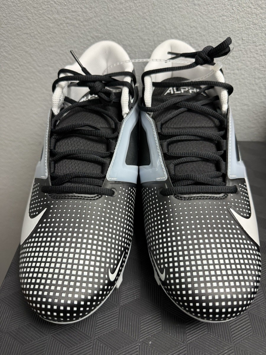 Nike Alpha Menace 4 Pro Football Cleats Black/White FZ7702  display picture 3