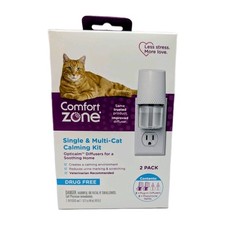 Comfort Zone Single  Multi-Cat Calming Diffuser Kit 2 Pack-NEW
