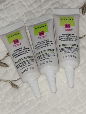 Sephora Vitamin C+E Super Glowy Serum 0.27oz/8ml Each Lot Of 3 New Trial Size 