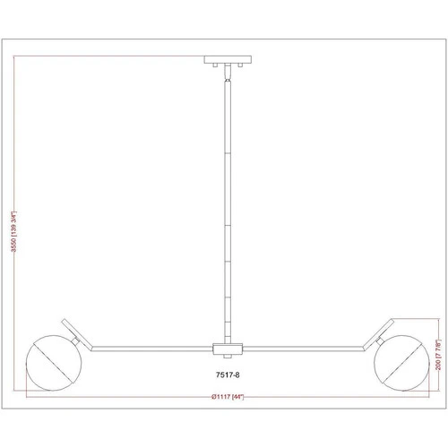 Z-Lite 7517-8MB Realm Sphere Chandelier Matte Black - Picture 8 of 8