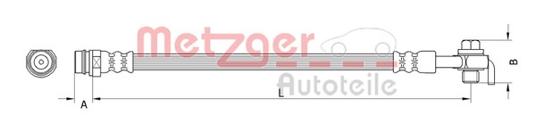 Bremsschlauch Metzger Autoteile 4110799 FüR Ford MAX WA6 Galaxy 2 VAN MK Tdci 1-image