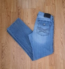 Rock & Republic Boot Cut Medium Wash Blue Jeans Flap Pocket Men’s 33x34(33)