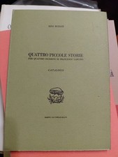 Dino Buzzati quattro Piccole Storie per quattro incisioni di Francesco tabusso c