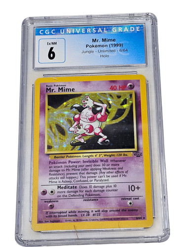 Mr. Mime (Unlimited) graded CGC 6 for sale on eBay