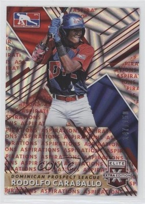 2019 Panini Elite Extra Edition Aspirations Red /150 Rodolfo Caraballo #198 s3g