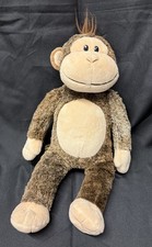 BAB Build A Bear Marble Brown Plush Monkey 18"