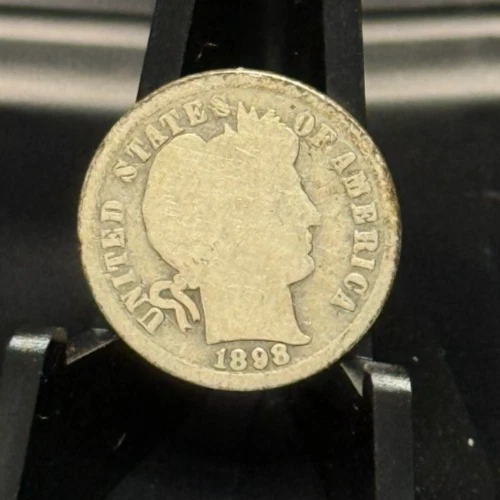 1898-S Barber Dime 10C Silver Coin