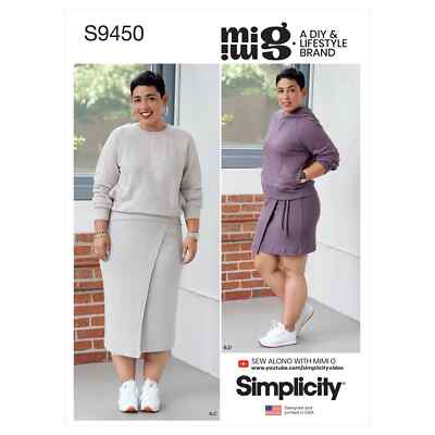 Simplicity Schnittmuster S9450 Misses' Stricktops und Röcke