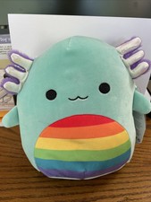 Squishmallows Anastasia Axolotl Pride Rainbow Exclusive 8 LGBTQ NEW w/Tags