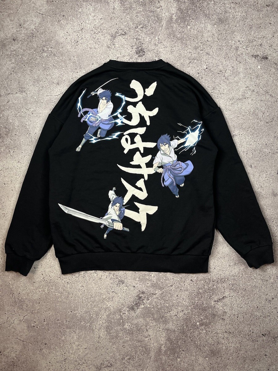 Naruto Sudadera Morada Bershka Naruto Sasuke Sudadera