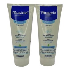 2 Mustela Baby 2 in 1 Cleansing Gel Hair  Body Cleanser with Avocado 6.76 fl oz