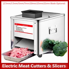 850W Meat Cutter Machine Electric Meat Slicer Shredded Cutting Machine 2.5~15mm