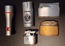 5 Metallfeuerzeuge (Marlboro,....)