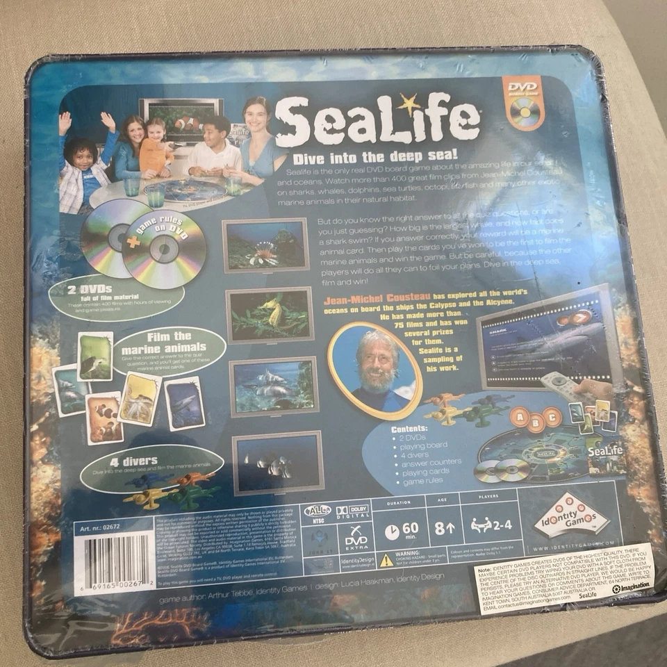 SeaLife DVD Board Game Imagination with Tin circa 2008 - Image 2 of 2