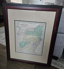 Antique Map circa 1870 Rare Hand Colored Map of Middle States w COA Paper — photo 4