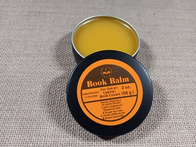 #ad quot;Book Balmquot; Oil for Leather Book Covers 2 oz. 56g Reconditioning Oil for Books $19.99