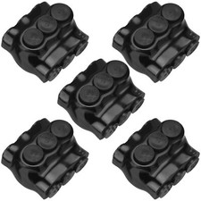 5Pk 3 Port Insulated Multi Cable Connectors Dual Entry Splice Cable Connectors