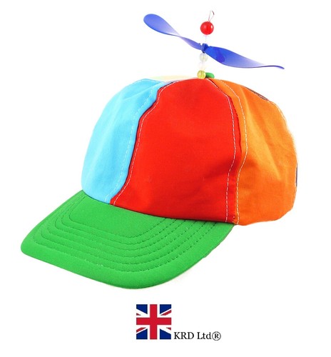 Adult HELICOPTER CLOWN HAT Propeller 