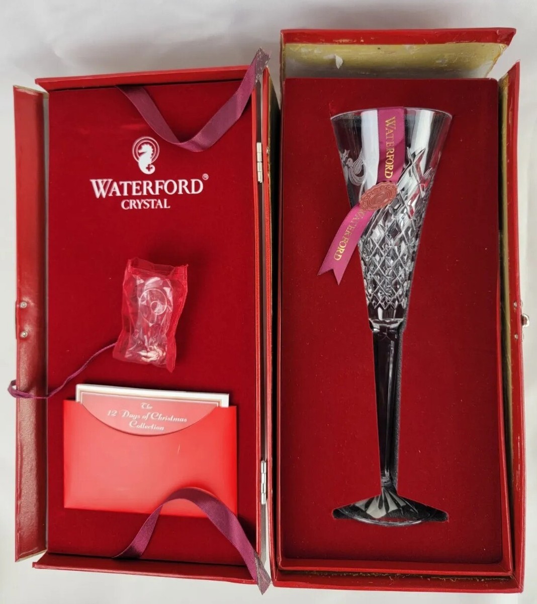 Waterford Crystal Flute 12 Days of Christmas  display picture 1