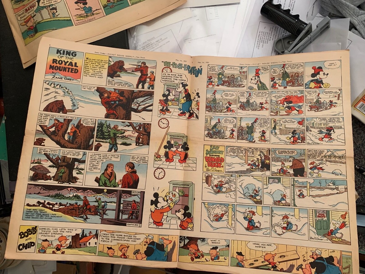 MICKEY MOUSE WEEKLY Walt Disney 1937 magazine comic | eBay