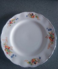 Two Antique "CREAMPETAL" by GRINDLEY Cream Petal made in England Dinner Plates