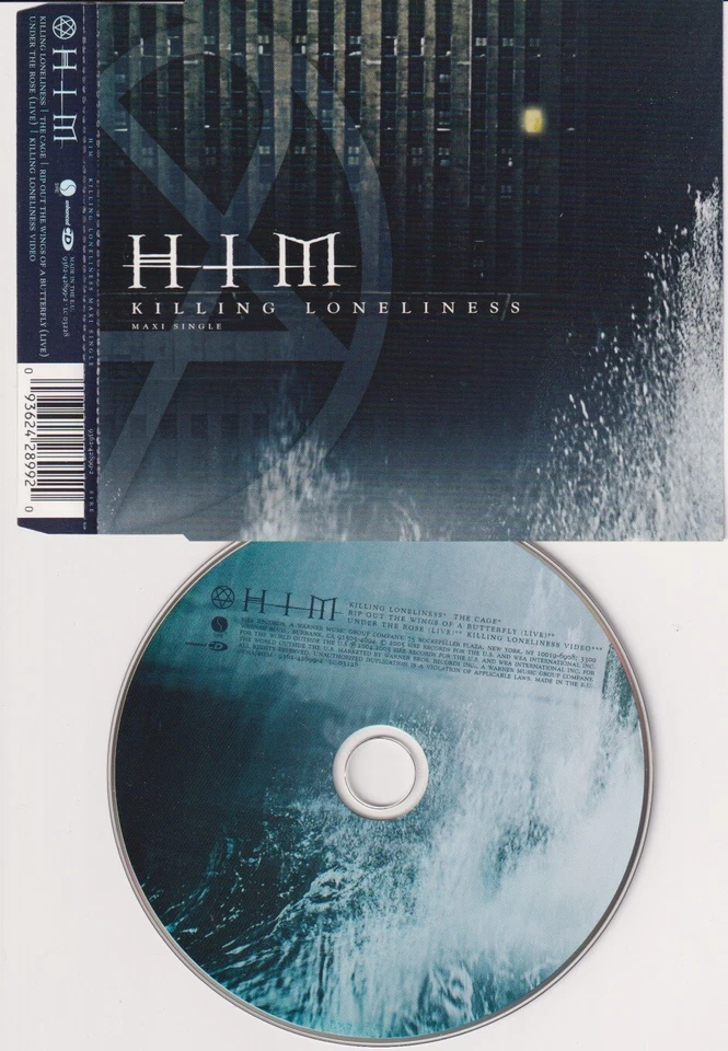 HIM – Killing Loneliness / The cage - 3 Track enhanced Maxi CD 2005 Sire - Bild 2 von 2