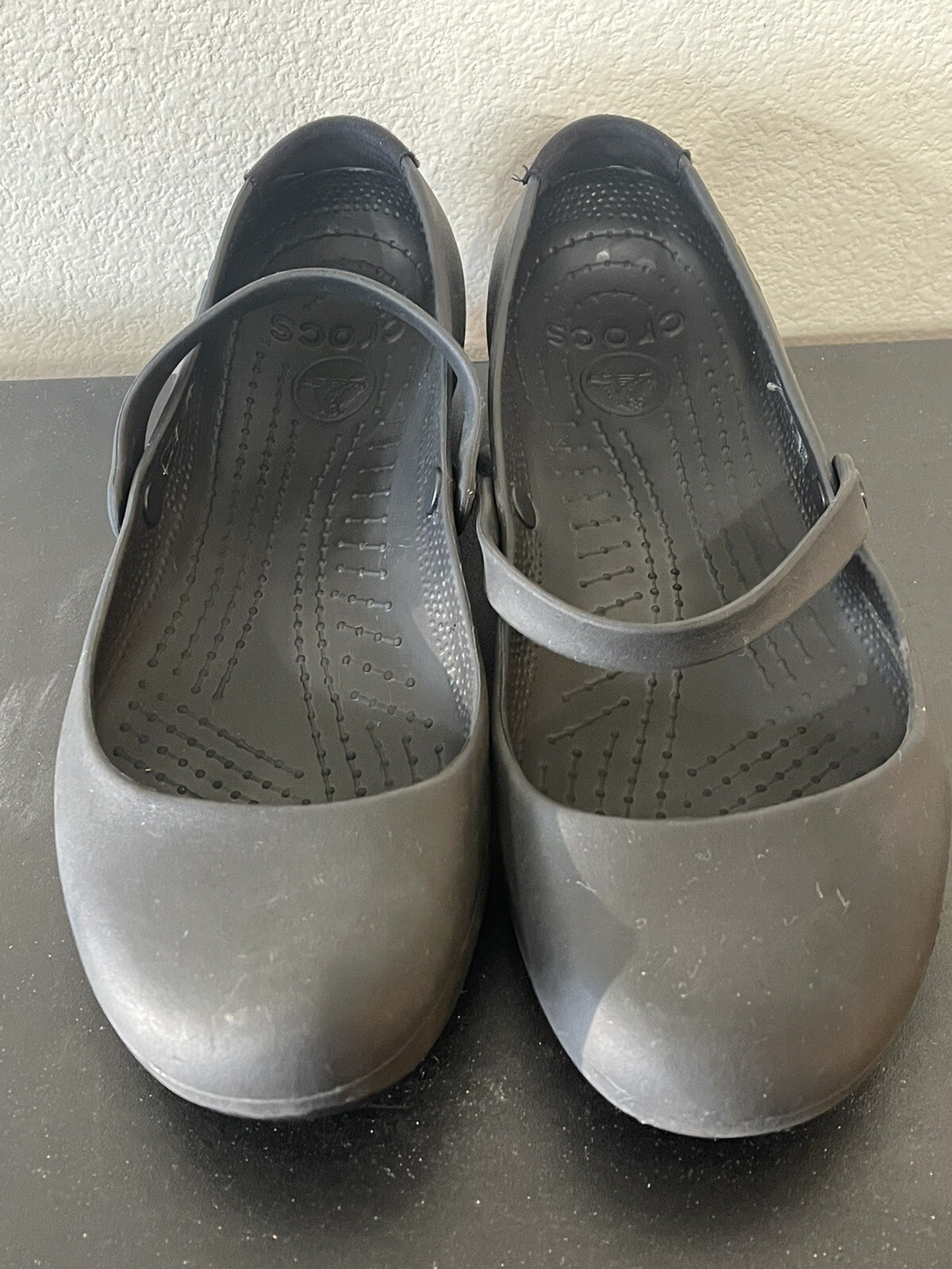 Crocs Black Slippers Women Size 10