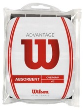 Image of 12 Wilson Advantage Grips/Overgrips - Black - Free P&P