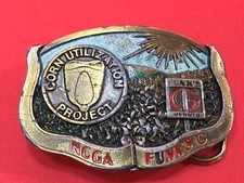 Funk's G Hybrid NCGA Corn Utilization Project Belt Buckle Research Seeds