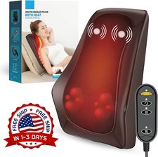 Masajeador Shiatsu de cuello y espalda con calor relajante para adultos US NUEVO