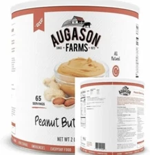 Augason Farms Peanut Butter Powder 2lbs No. 10 Can Food Storage Camping Survival