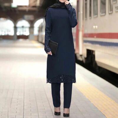 Medium Dress and Pants Set