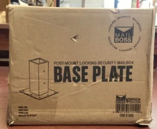 NEW Galvanized Steel Surface Mount Baseplate, Black B19