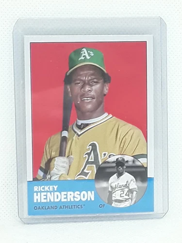 Rickey Henderson 2022 Topps Archives Background Variation #63 Oakland Athletics