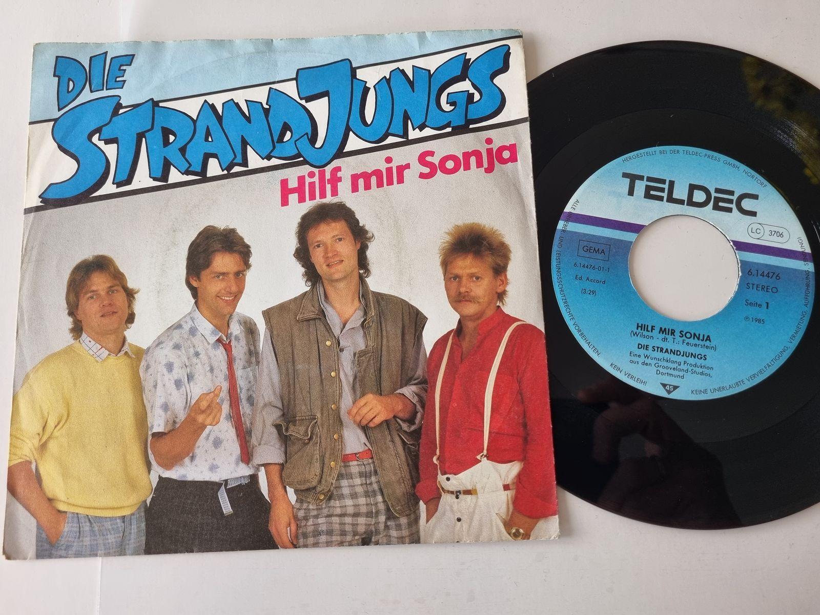 7"" Single Die Strandjungs - Hilf mir Sonja Vinyl Germany/ CV Beach Boys