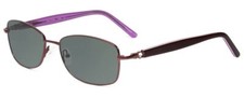Joan Collins JC9796-BUR Polarized Sunglass Square Red Lilac Purple Crystals 57mm