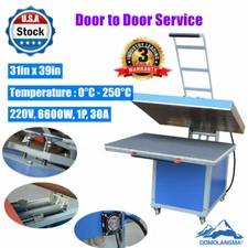 6600W 31" x 39" Large Format Textile Thermo Transfer Heat Press Machine 220V 31A