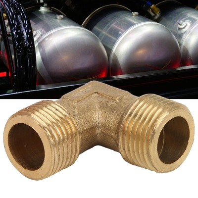 Right Angle Pipe Joint Brass Pump Check Valve Connection Elbow Air Compressor
