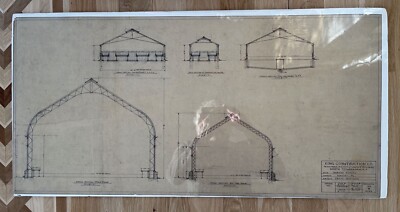 1929 Hershey Estates Proposed Greenhouses Architect Design Blueprints #2 Plans