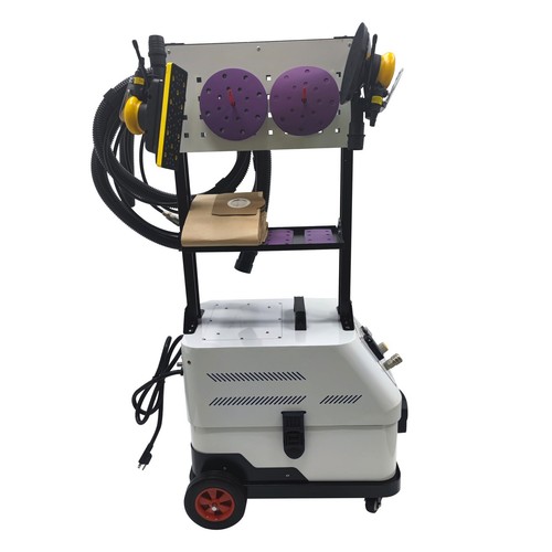 110V F7 Dust Free Dry Sanding Machine Pneumatic Two Senders12000rpm 20L Dust Bag - Picture 9 of 24