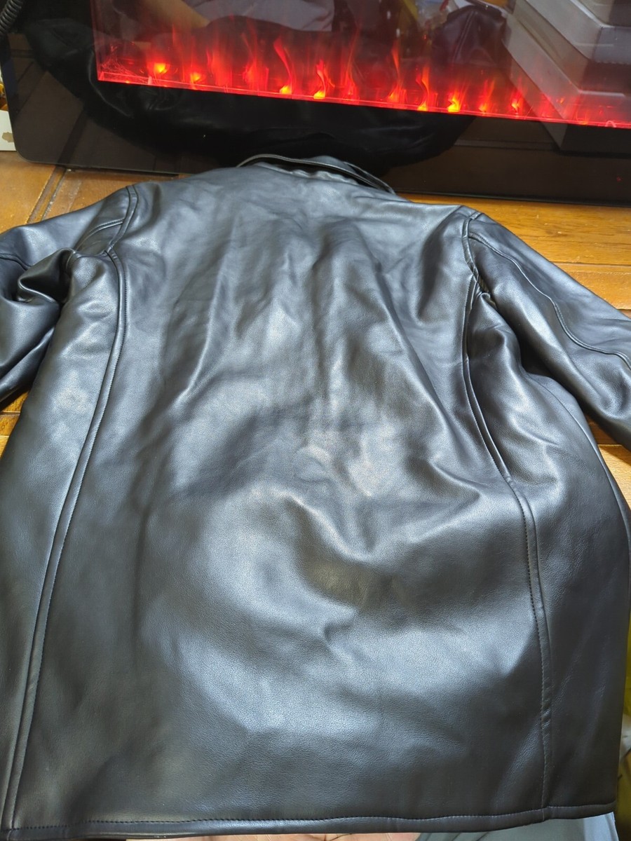 NWOT AC DIMILANO Black Faux Leather Jacket, Last Collection