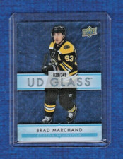2021-22 Ovation UD Glass Hockey # GS-12 Brad Marchand /349