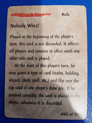 Spellfire - Nobody Wins! (490/4. Auflage)