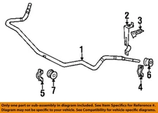 Mercedes MERCEDES-BENZ OEM Stabilizer Sway Bar-Front-Bracket Mount 1243231140