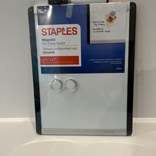 Staples Magnetic Dry Erase Board 8.5  x 11  New