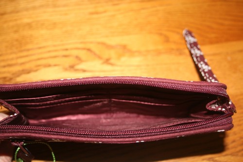 Vera Bradley Wristlet wallet Mississippi State Bulldogs University RARE NEW - Picture 4 of 6