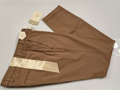 HERREN HOSE PIZONE PZO SKINNY FIT PZV94 TABAK MADE IN ITALY FRÜHLING SOMMER