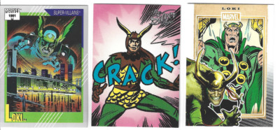 LOKI - 1991 / 1997 / 2014 trading cards, Marvel [NEAR MINT NM+] AVENGERS / THOR