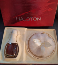 Halston Women Perfumed Dusting Bath Powder 3oz/ 1.8oz Cologne Spray Vintage SALE