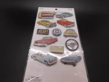 The paper studio La petites 3D Classic cars stickers 12pc